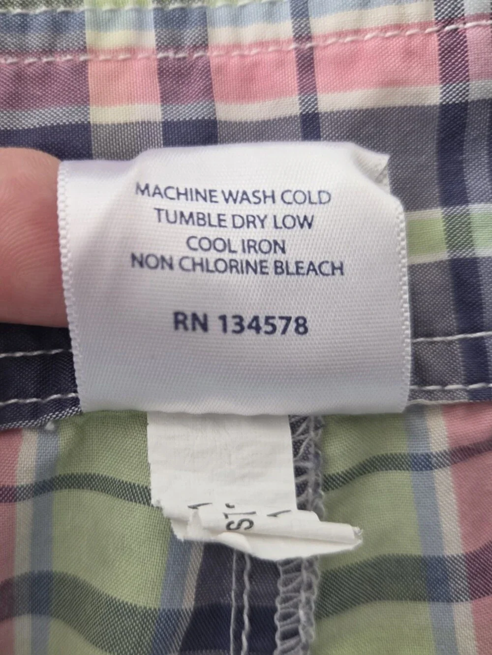 Vineyard Vines Men’s Size 32 Madras Plaid Swim Trunks Board Shorts